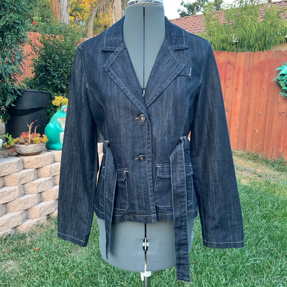 Baccini Blue Jean Jacket Size MP